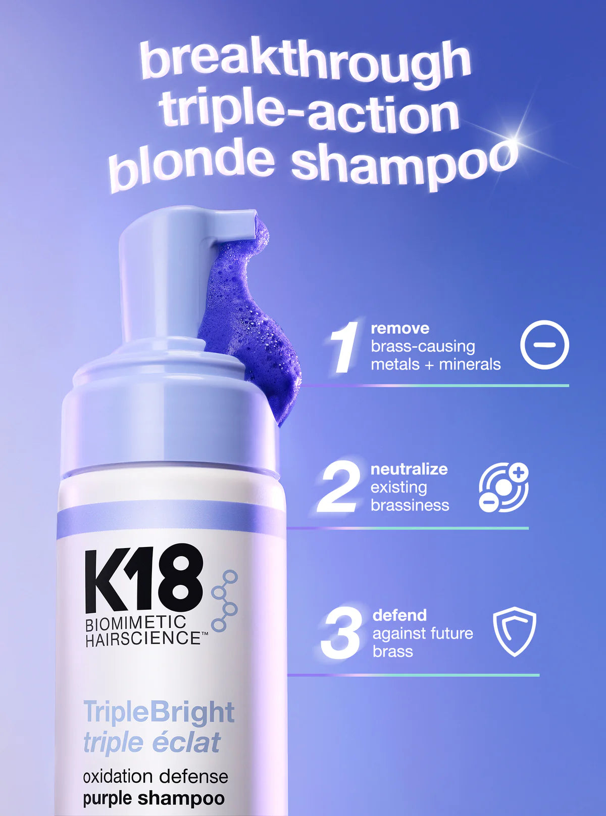TripleBright oxidation defense purple shampoo 125ml