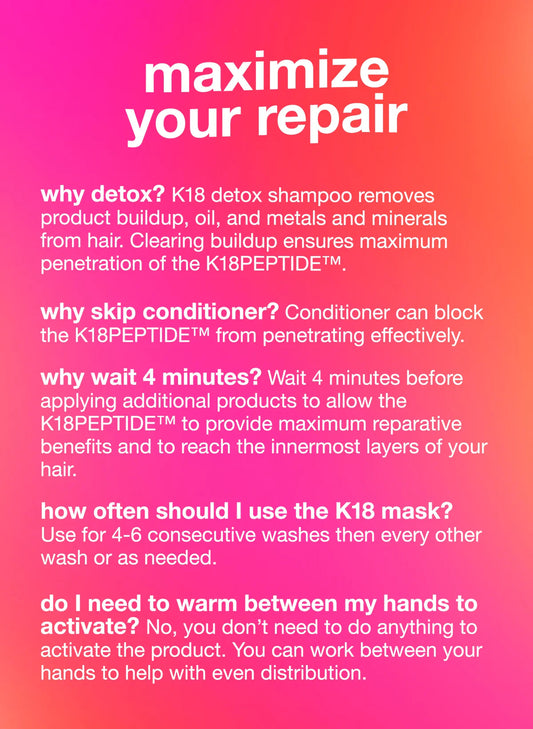K18 Molecular Repair Hair Mask Mini 5ml