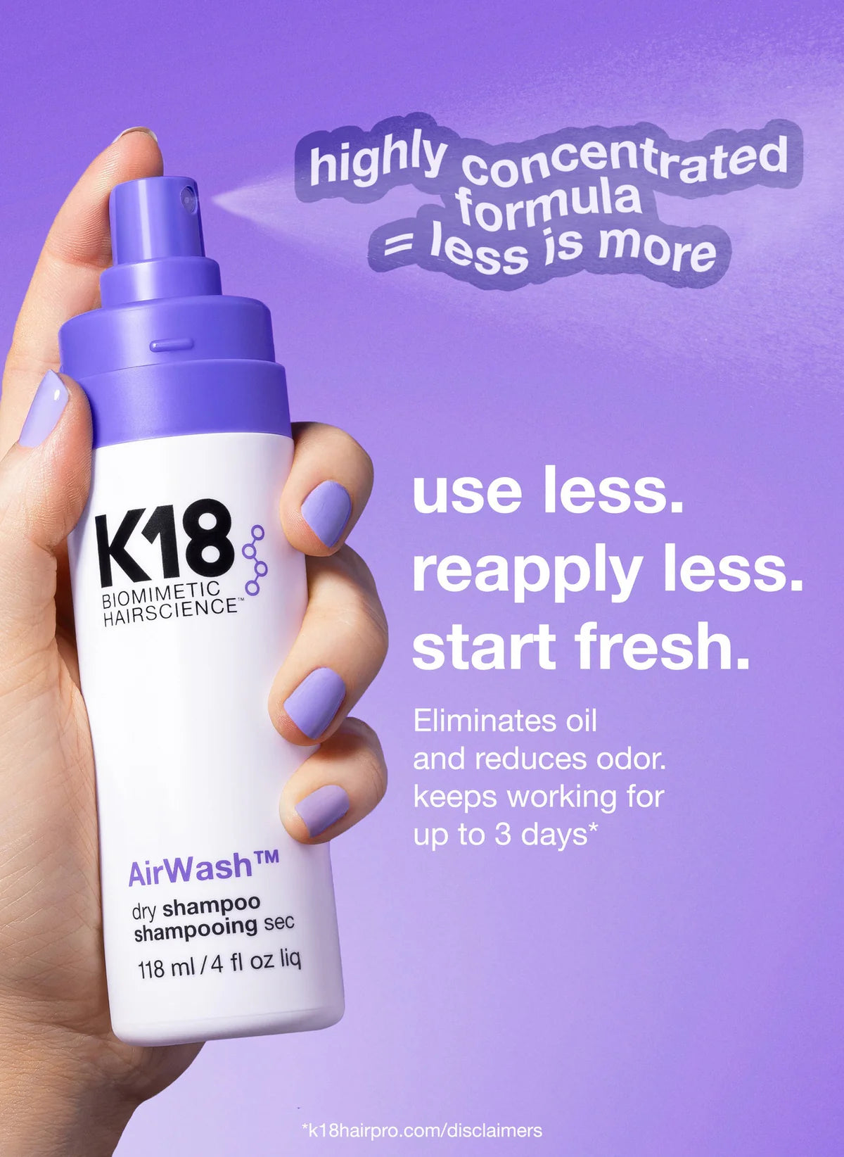 K18 AirWash Dry Shampoo