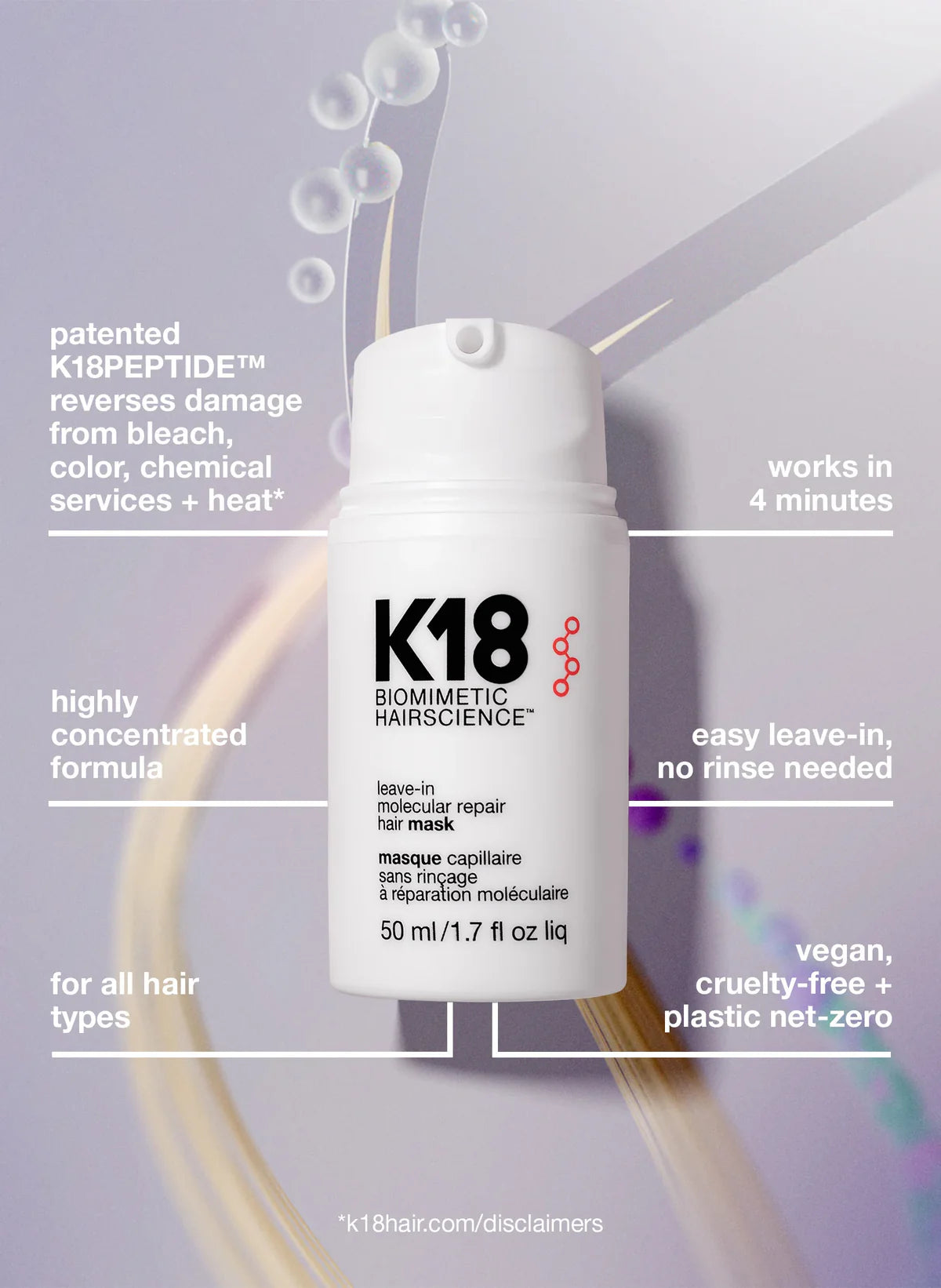 K18 Molecular Repair Hair Mask Mini 5ml