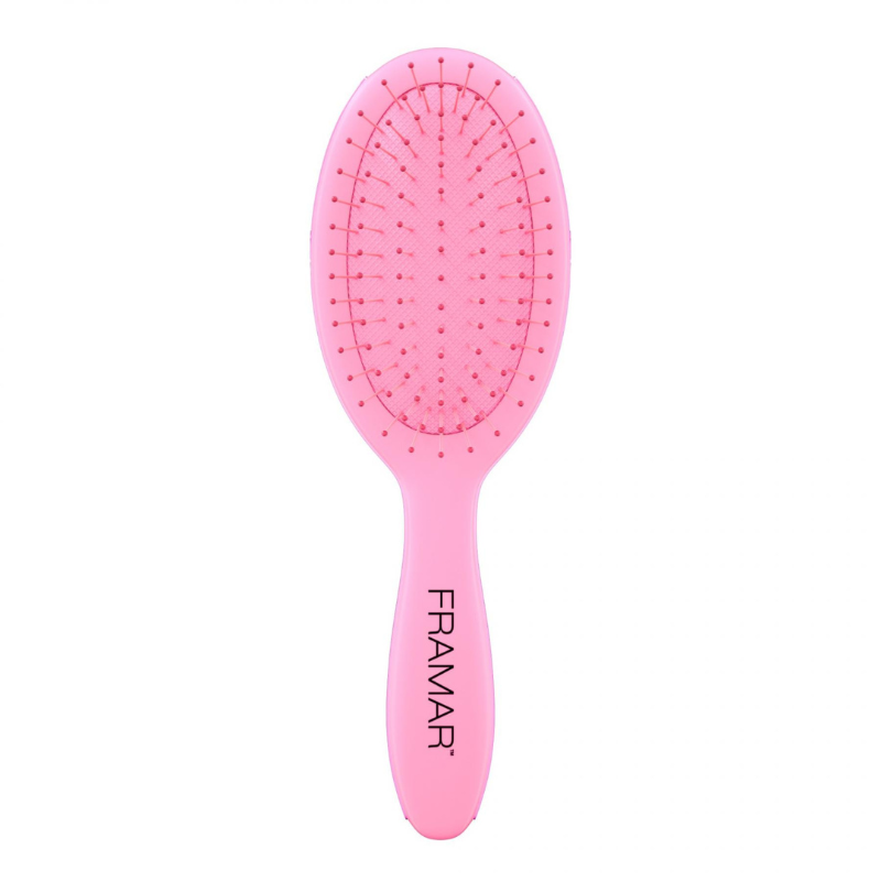 Framar Mini Pink Detangling Hair Brush