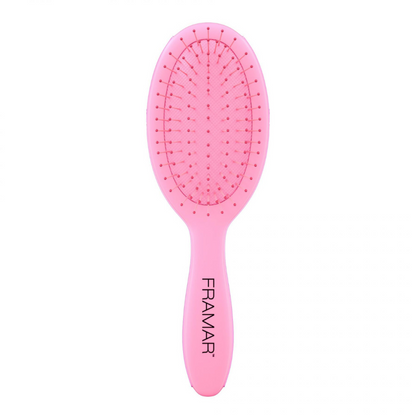 Framar Mini Pink Detangling Hair Brush