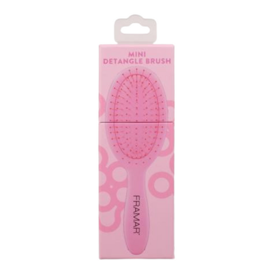 Framar Mini Pink Detangling Hair Brush
