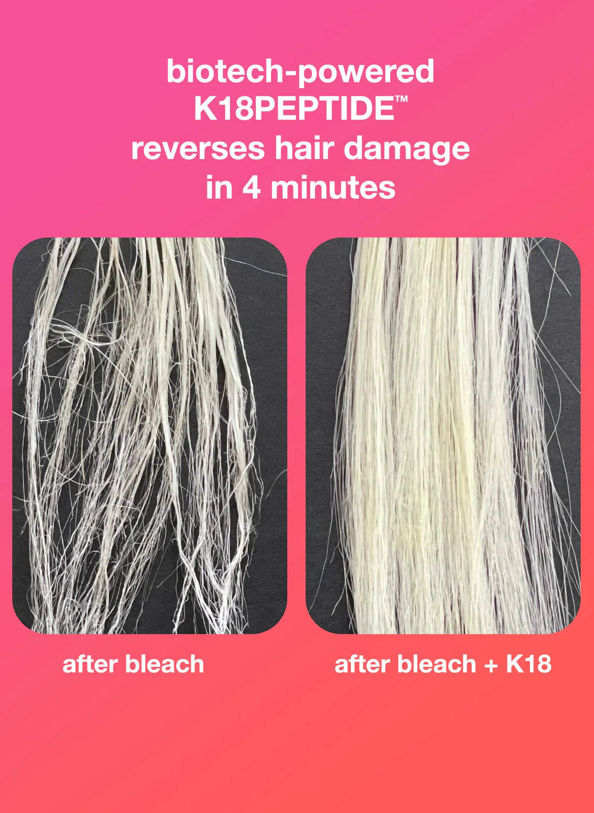 K18 Biomimetic Hairscience full product range campaign
