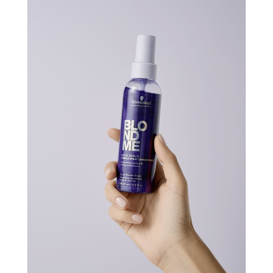  Schwarzkopf BlondMe Bond Repair Purple Spray Conditioner 150ml leave-in toning