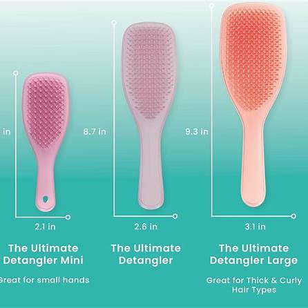 🍑 Tangle Teezer Large Wet Detangler – Peach Glow