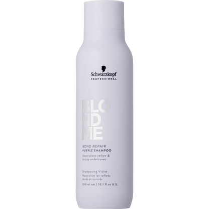  Schwarzkopf BlondMe Bond Repair Purple Shampoo 300ml for toning blonde hair