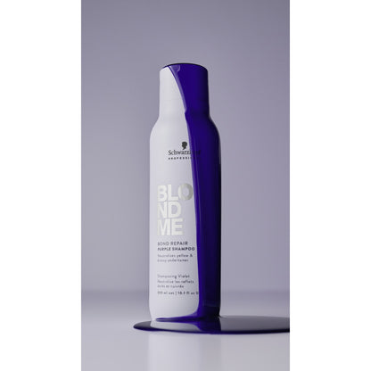  Schwarzkopf BlondMe Bond Repair Purple Shampoo 300ml for toning blonde hair