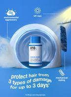 K18 Damage Shield Protective Conditioner 250ml on grey background