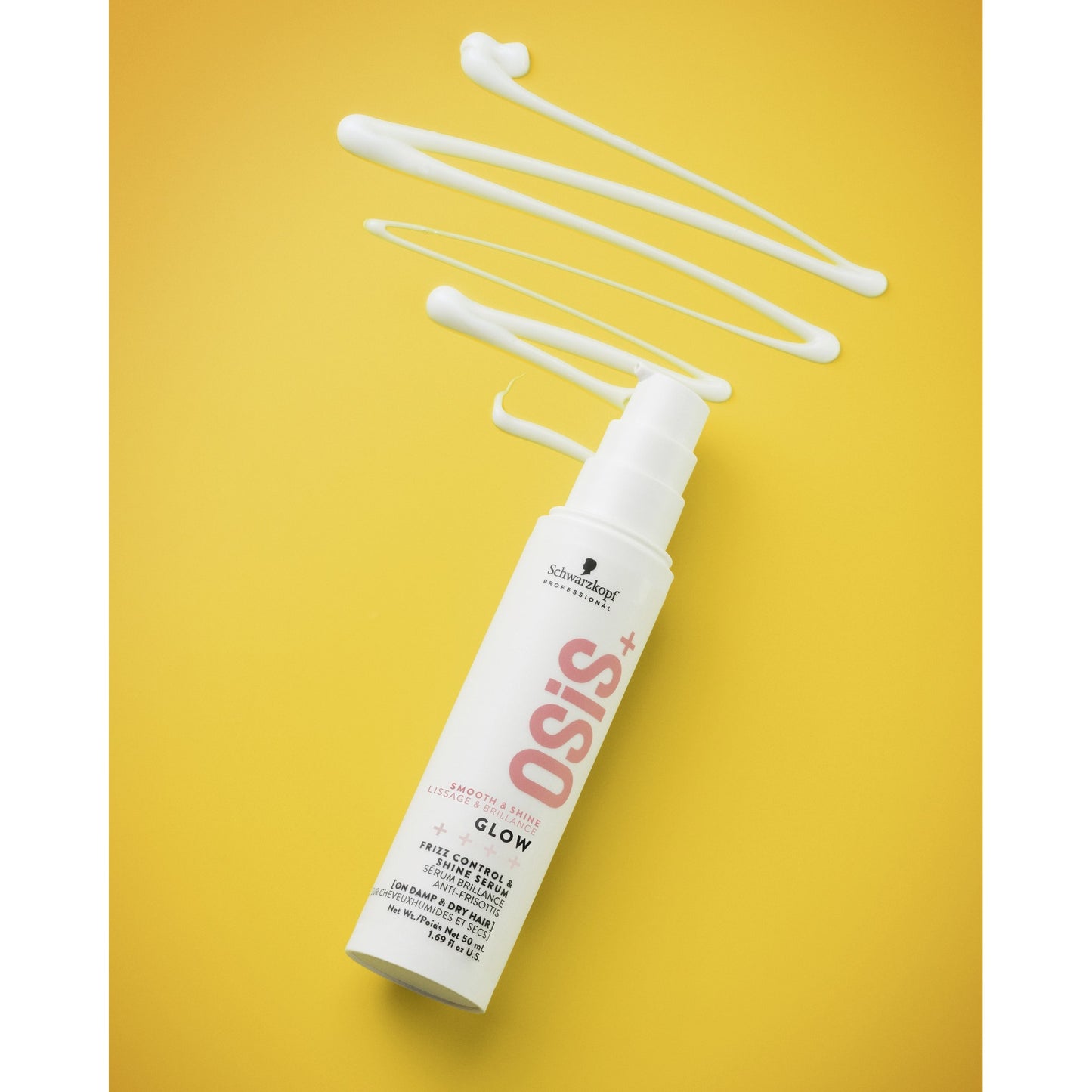 Schwarzkopf OSiS+ Glow frizz control and shine serum for smooth glossy hair
