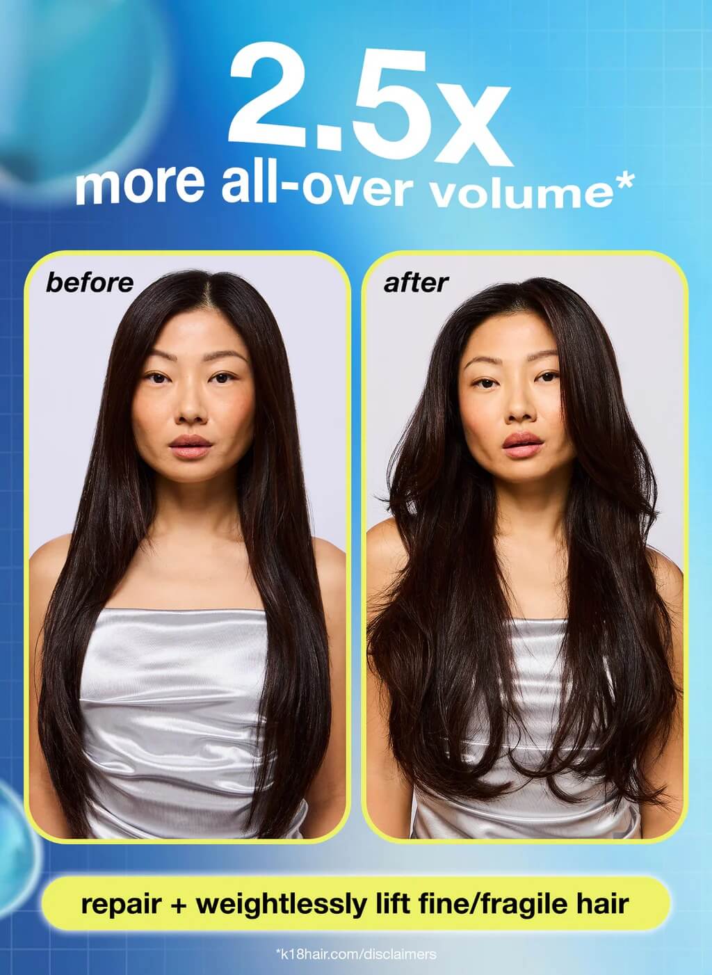 K18 AstroLift Reparative Volume Spray 118ml floating product shot