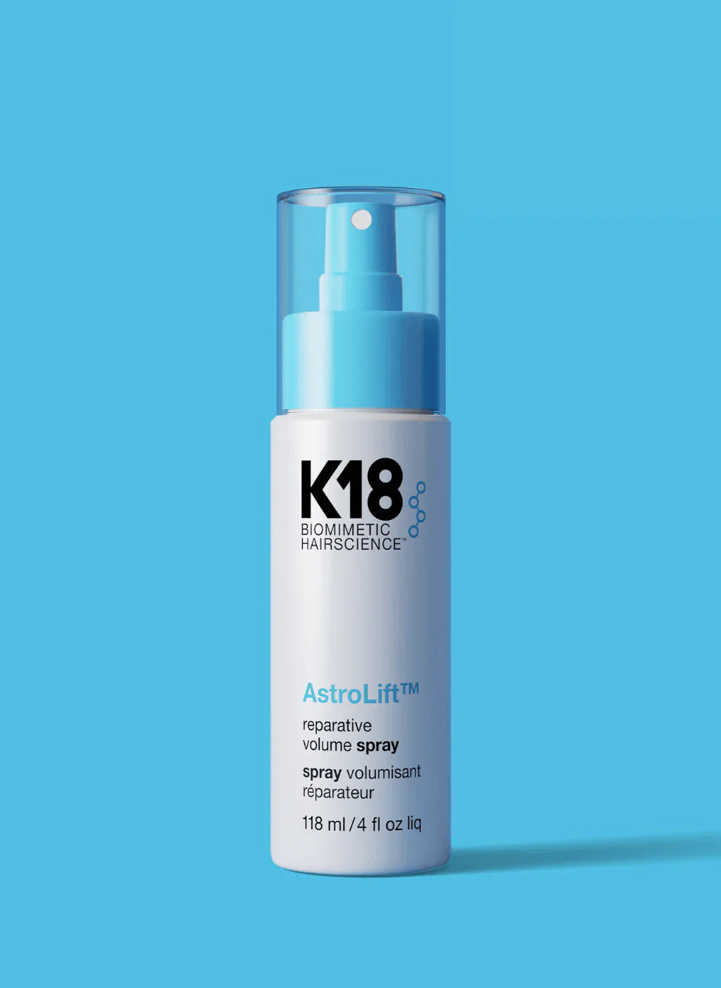 K18 AstroLift Reparative Volume Spray 118ml floating product shot